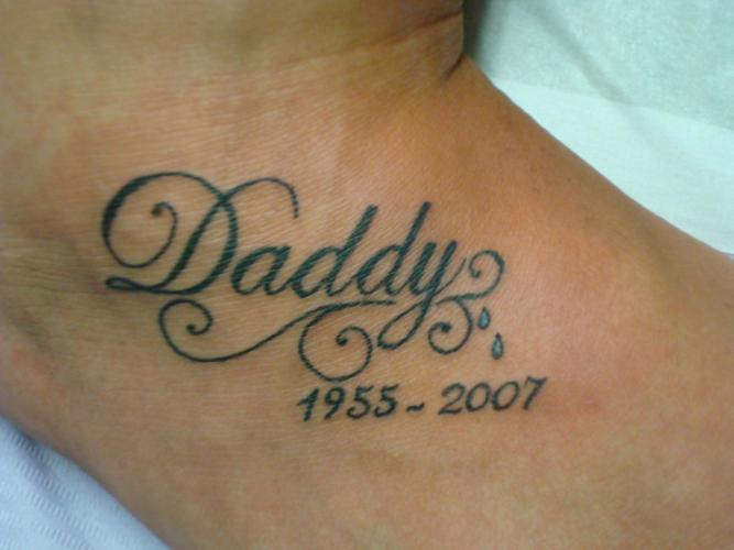 In memory of Daddy